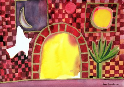 الصحوة ، 1996 (وسائط مختلطة على الورق) بواسطة بيتر ديفيدسون